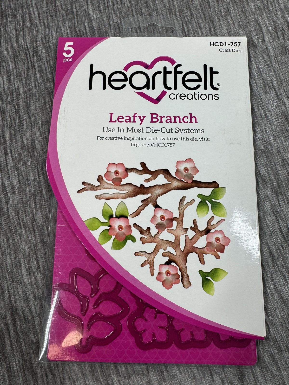 Heartfelt Creations Leafy Branch Craft Dies 5pc HCD1-757 Scrapbook Cardmaking