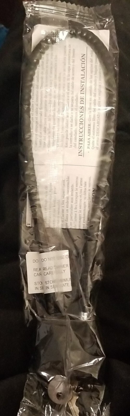 Gun Lock Ruger Firearm Gun Safety Cable Lock Brand New R15LC1 1820 11"