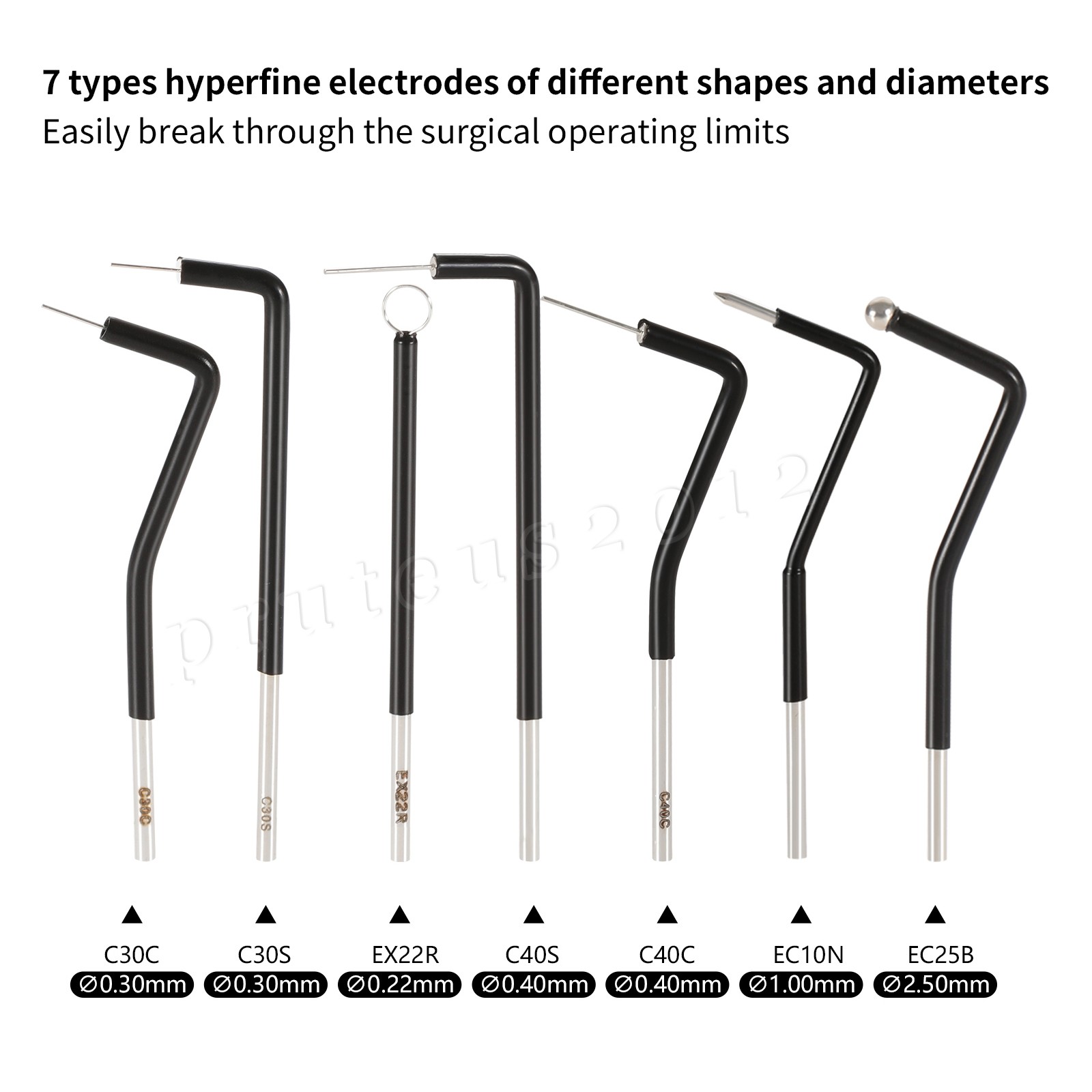 7 x ES20 Electrosurgery Electrode Tips