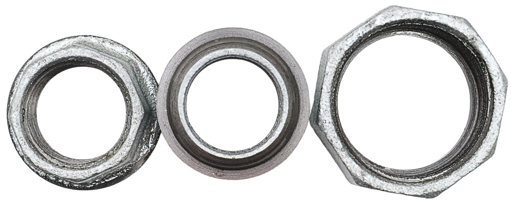 150# Galvanized Iron 1-1/2" Union w/ Brass Seat – Threaded & Durable