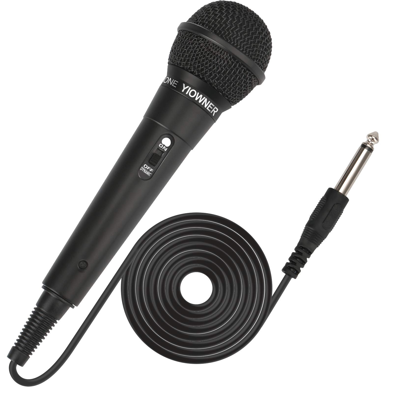 YIOWNER Wired Microphone, Karaoke Handheld Microphone for 9”x1.6”, Black