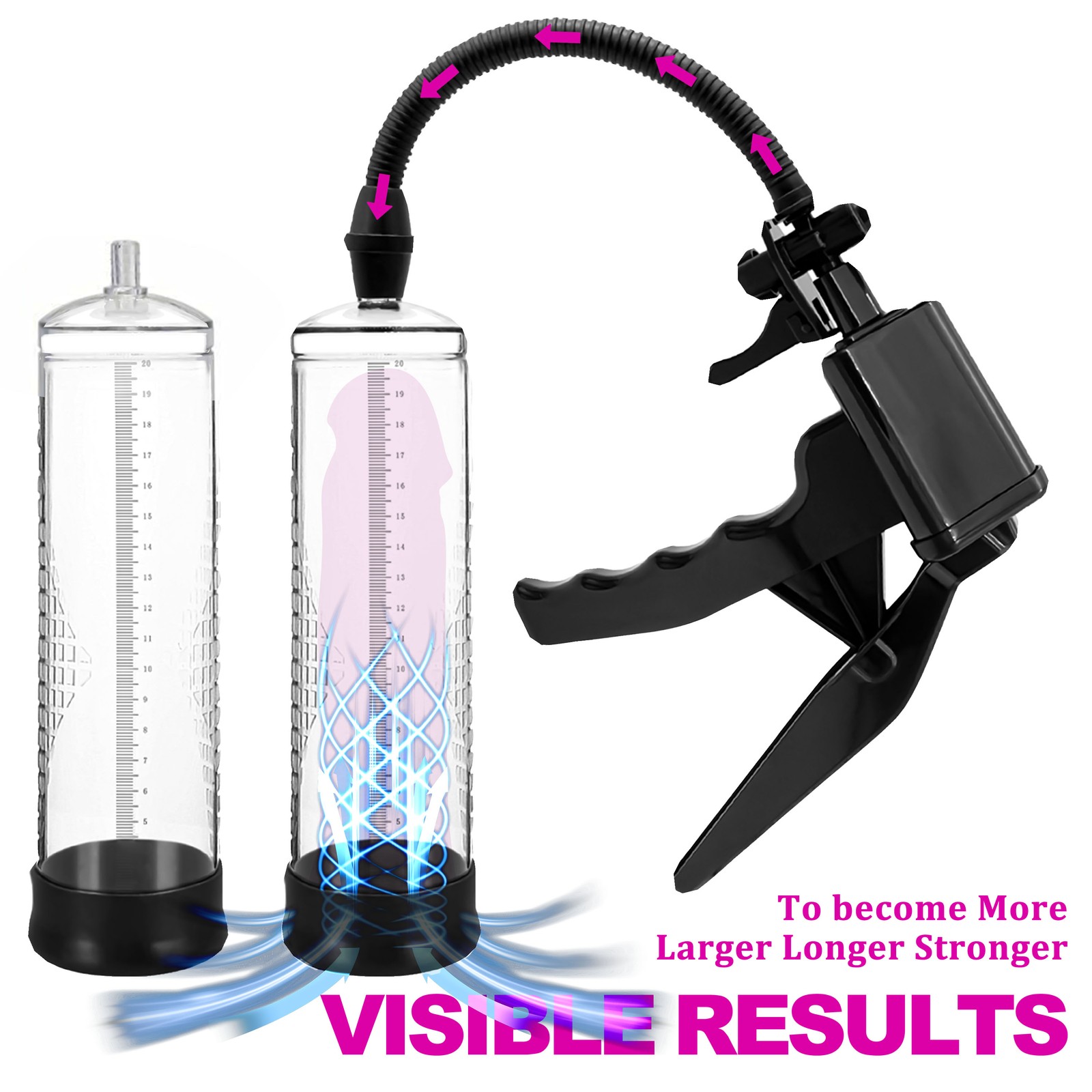 PISTOL GRIP Vacuum Penis Pump for Male Enhancement Enlargement Penis Enlarger