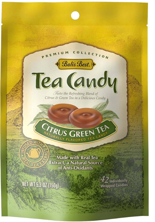 1 BAG Bali's Best Citrus Green Tea Hard Candy, 5.3 oz from Indonesia