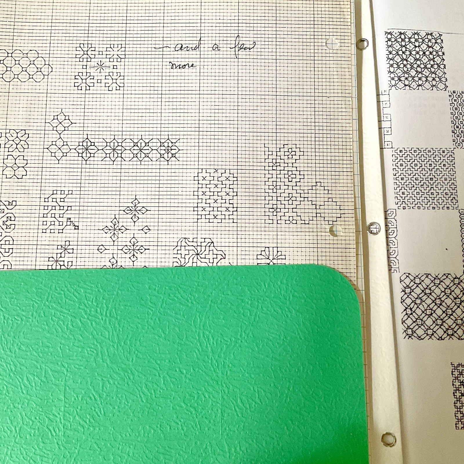 Blackwork Chart Instruction Booklet 21 Pages Charted Diagrams A Beginners Study