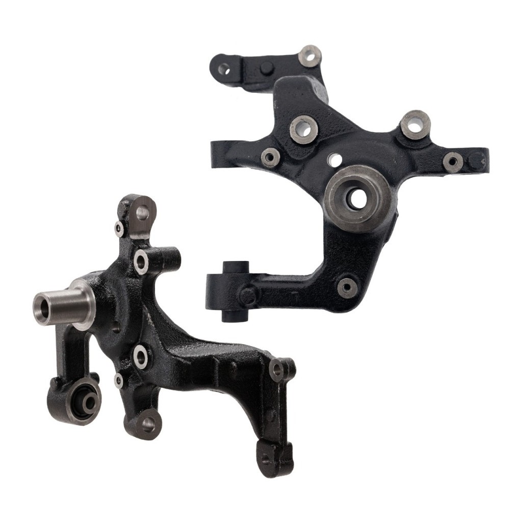 For Audi A3 2009-2013 Knuckle Driver and Passenger Side Pair Rear Cast Iron