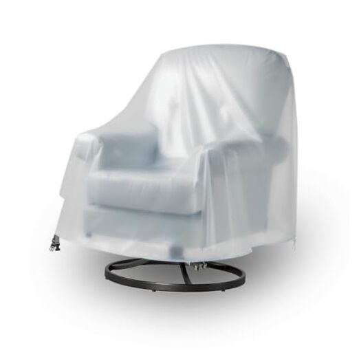 Frosted PVC Outdoor Swivel Lounge Chair Cover – Soft, Waterproof, Semi