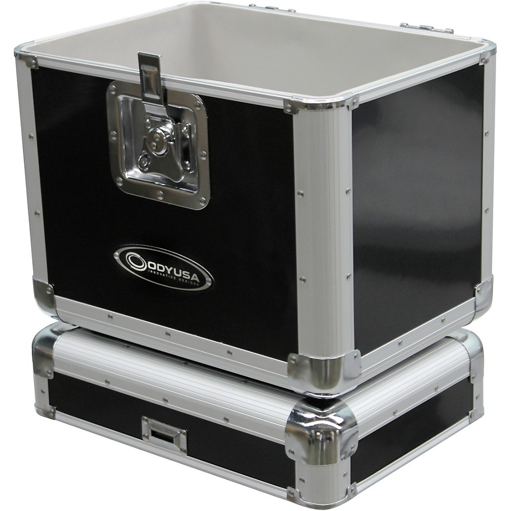 Odyssey KLP2BLK Stackable Record Utility Case for 12" Vinyl Records and LPs