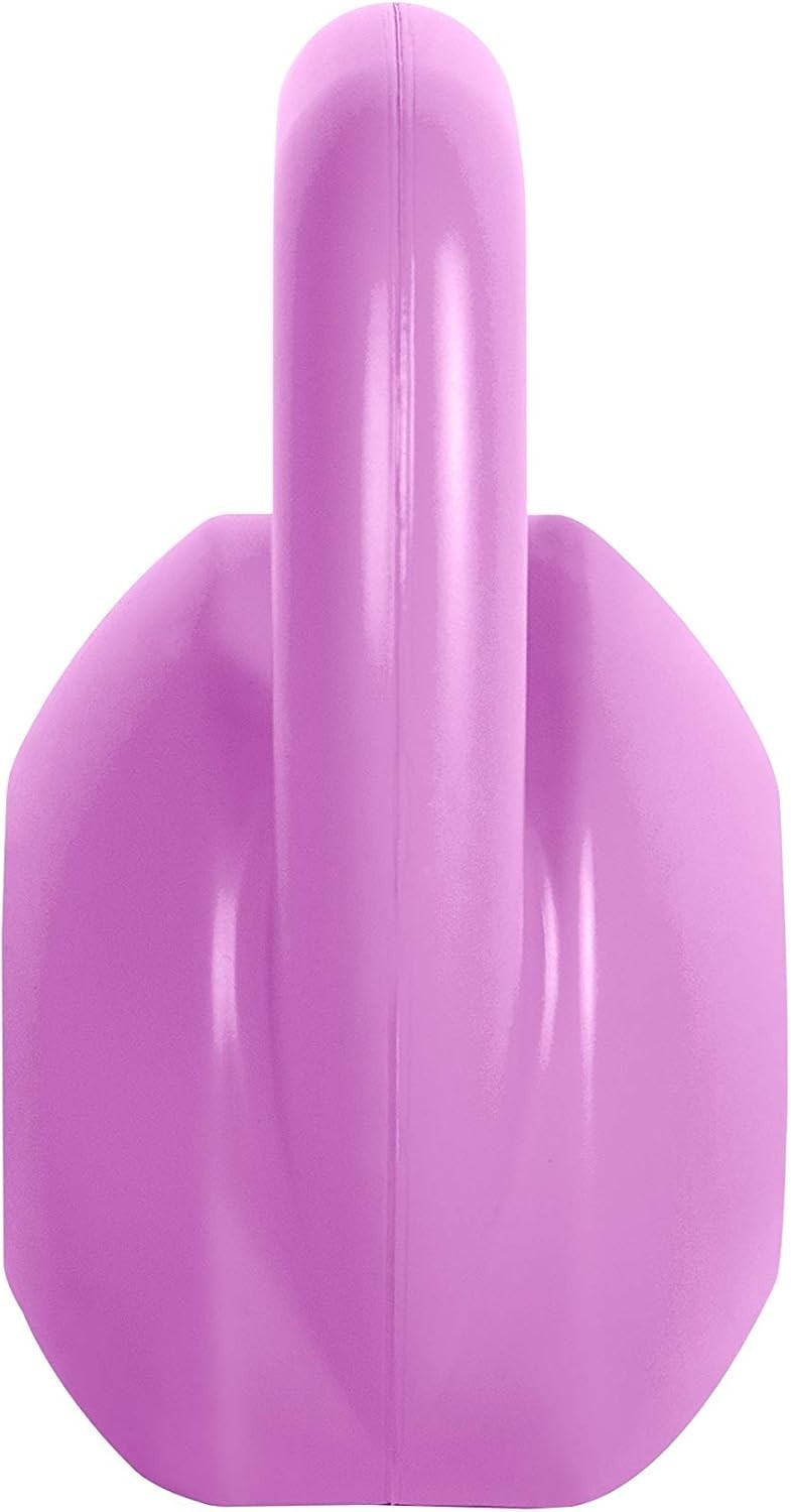 Versatile 5 lb Kettlebell - Cement Filled Pink Weight for Full-Body Workouts