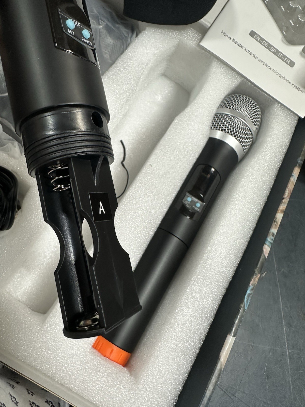 K201 Wireless Microphone Karaoke Mixer System, Dual Handheld Wireless Microphone