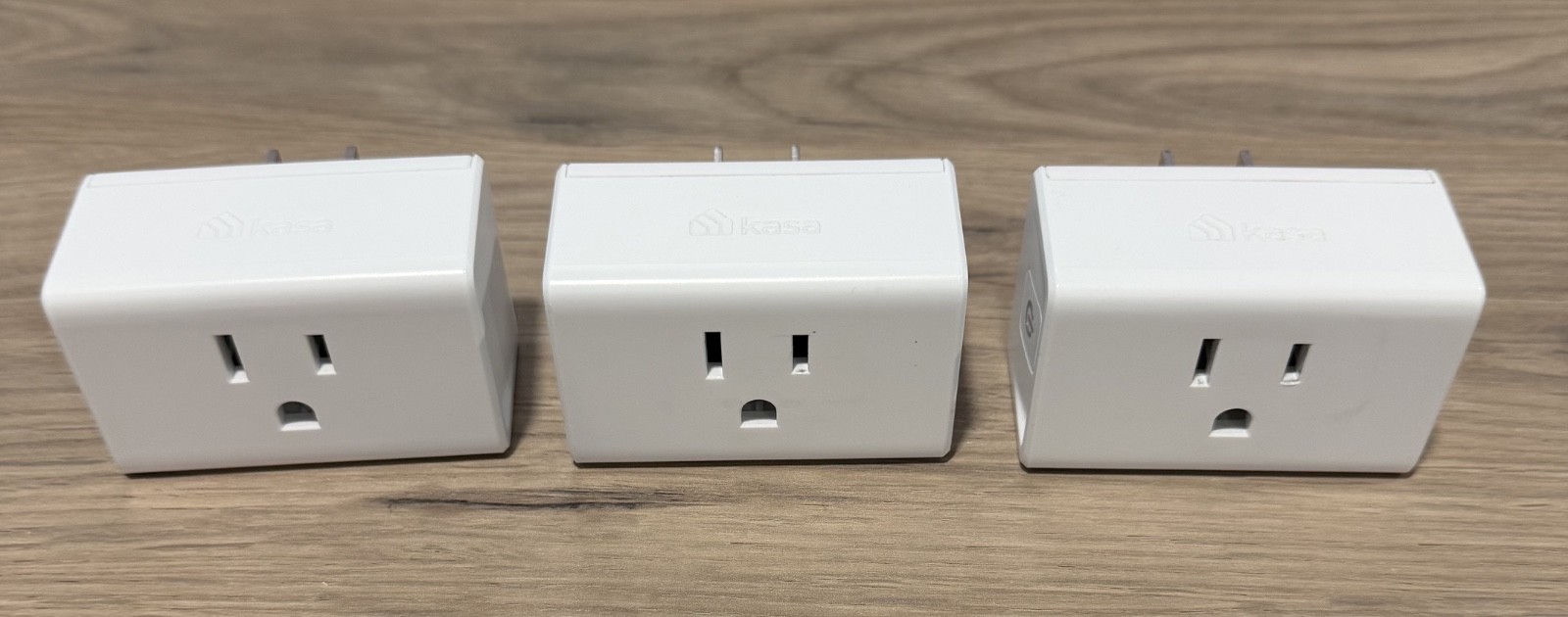 Kasa Smart Plug 3 Pack Wi-Fi Mini 15A Smart Home Wi-Fi Outlet - White - (EP10)