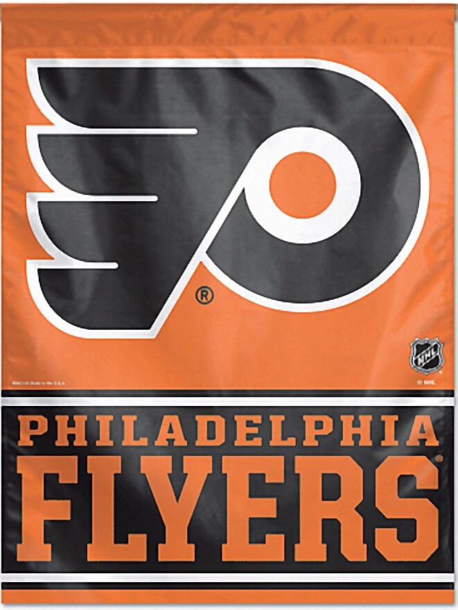 Philadelphia Flyers Vertical 27" x 37" NHL Hockey Flag / Banner - Free Shipping