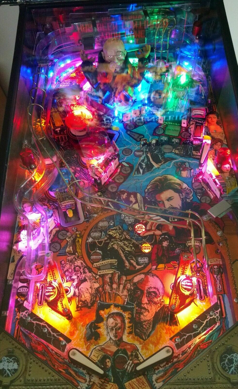 FRANKENSTEIN - NON GHOSTING Lighting Kit custom SUPER BRIGHT PINBALL LED KIT