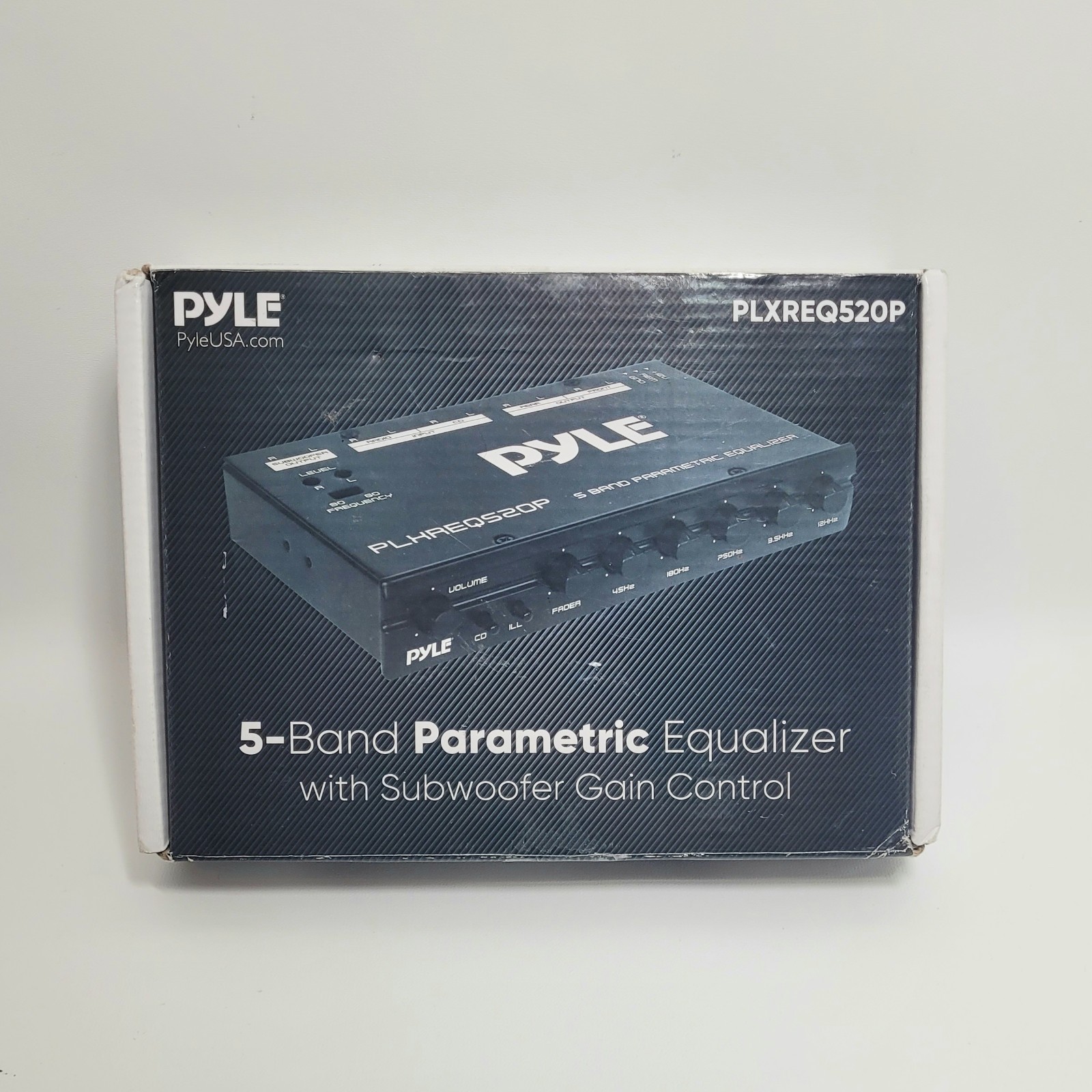 Pyle EQ 5 Band Parametric Equalizer Half Din Size RCA Inputs Pre Amp Output