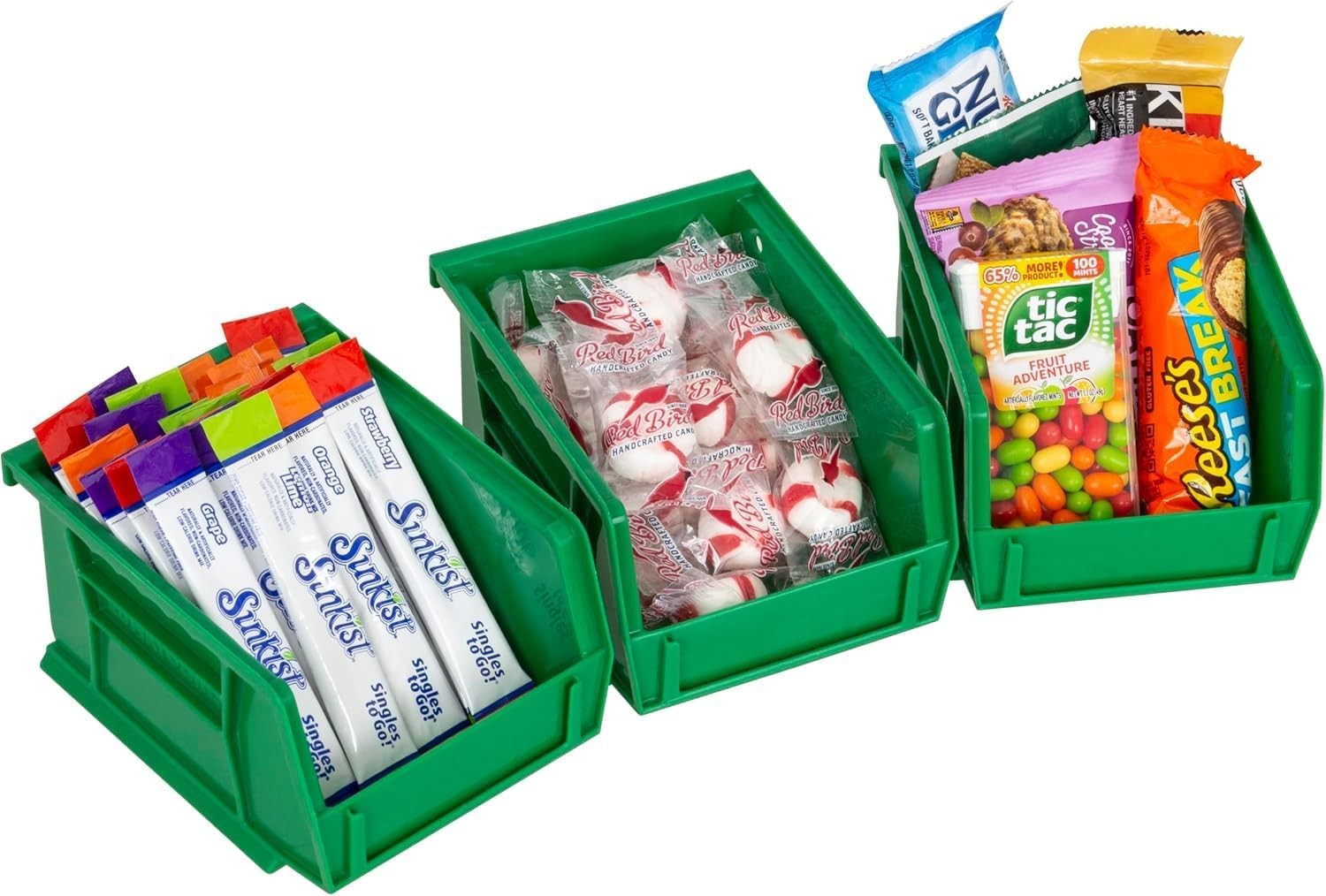 Plastic Storage Bins, Space-Saving Stackable Bins for Garage, Pantry