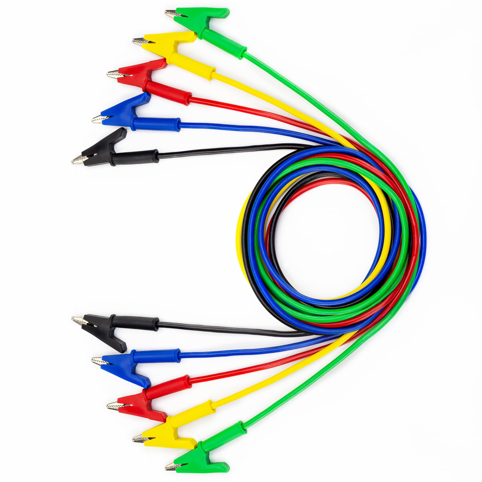 5 Pcs Alligator Clips Test Leads Dual Ended Electrical Testing Wires