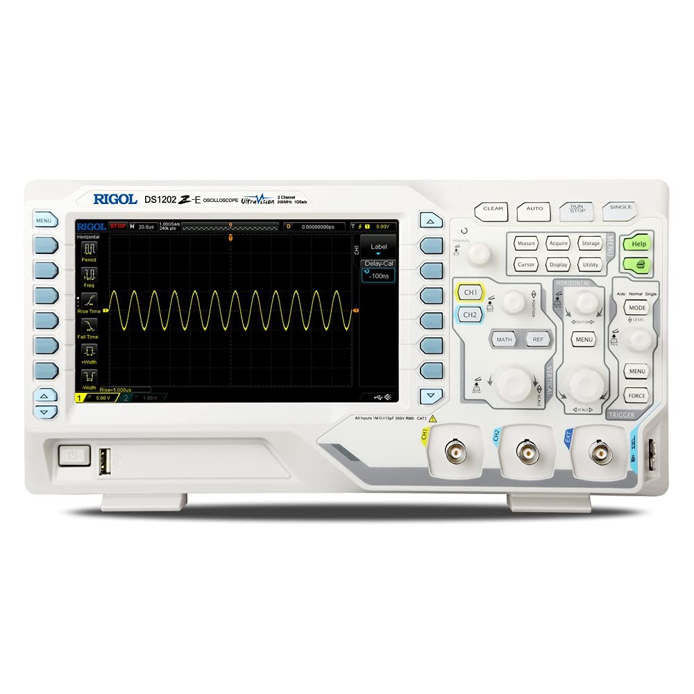 RIGOL Digital Oscilloscope DS1202Z-E: 2 Analog Channels + 200MHz Frequency Bandw