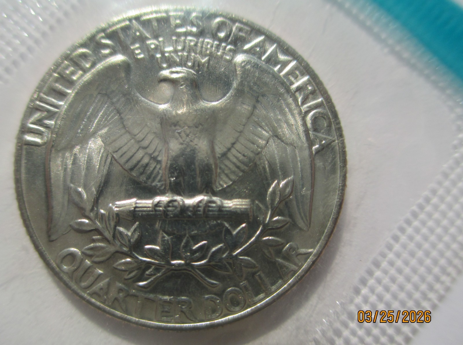 1973 P & D Washington Quarters in mint cellophane uncirculated