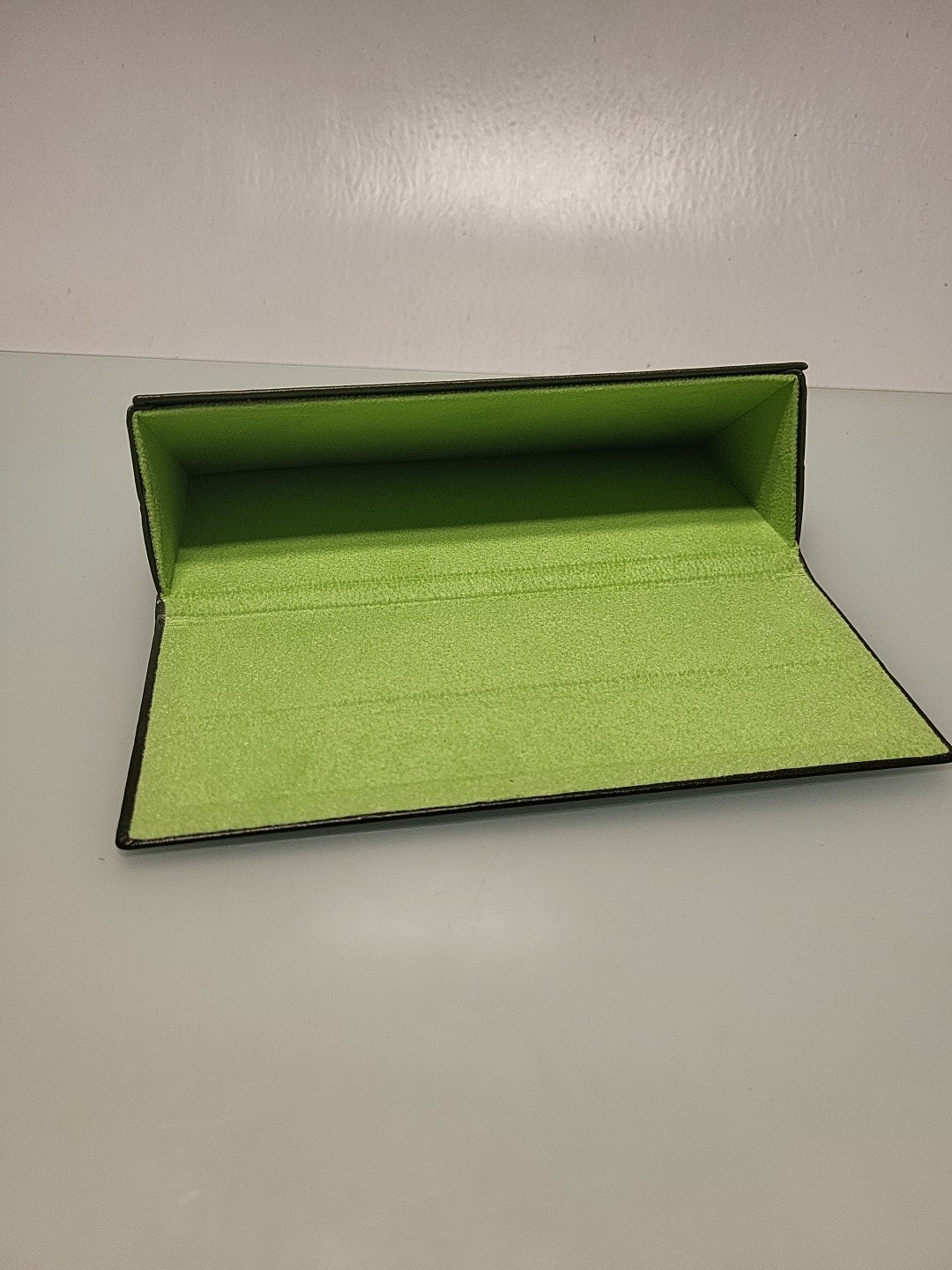 Longchamp Green Folding Semi-hard Glasses Case