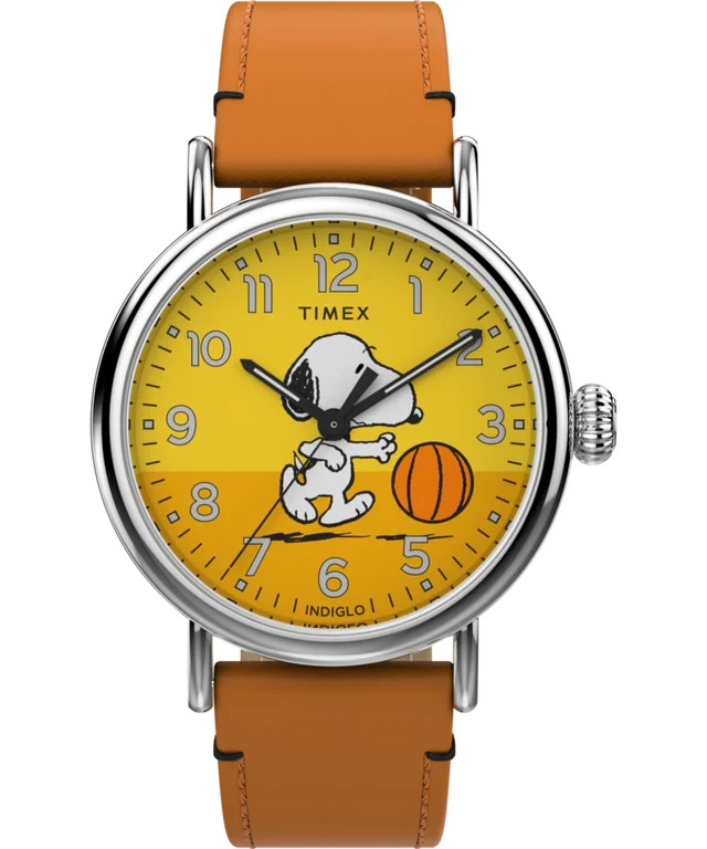 New  Rare Timex Standard x Peanuts  Snoopy Basketball Watch TW2W51900