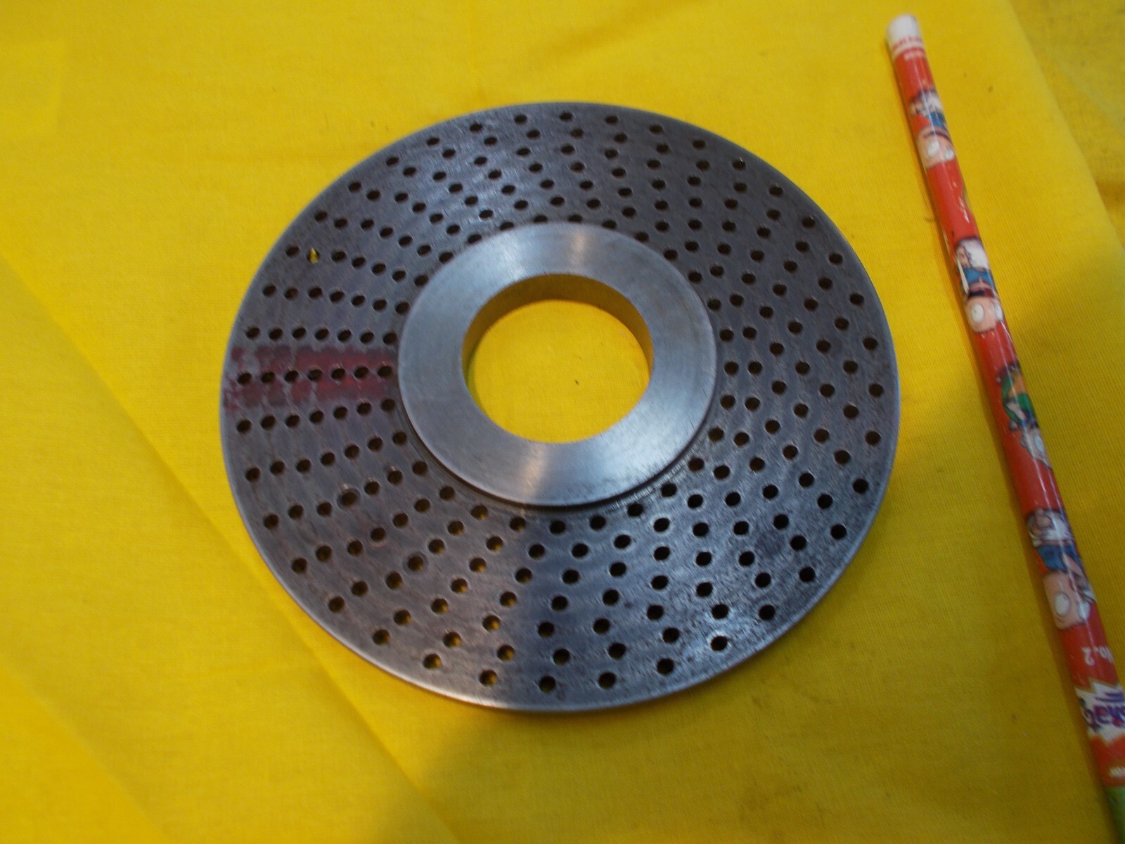 GOOD USED INDEX PLATE for rotary table dividing & indexer head spacer TROYKE USA