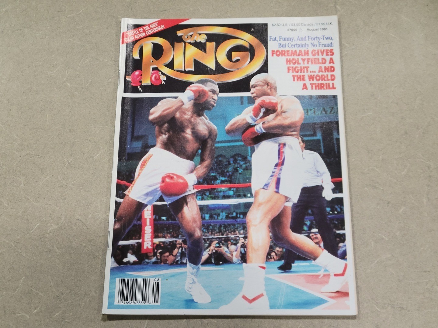 The Ring August 1991 Magazine George Foreman vs Evander Holyfield – Office