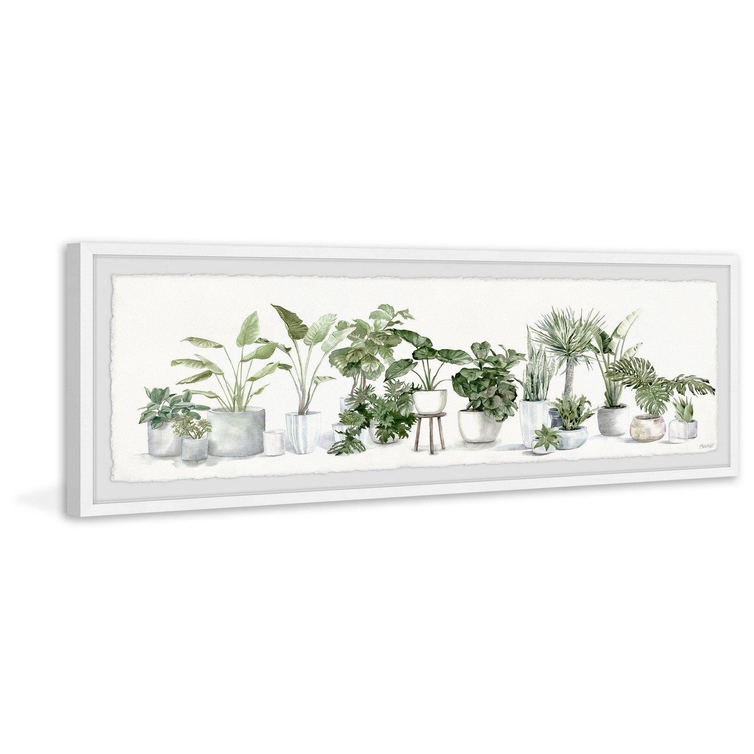 Marmont Hill Lush Greenery Framed Painting Print