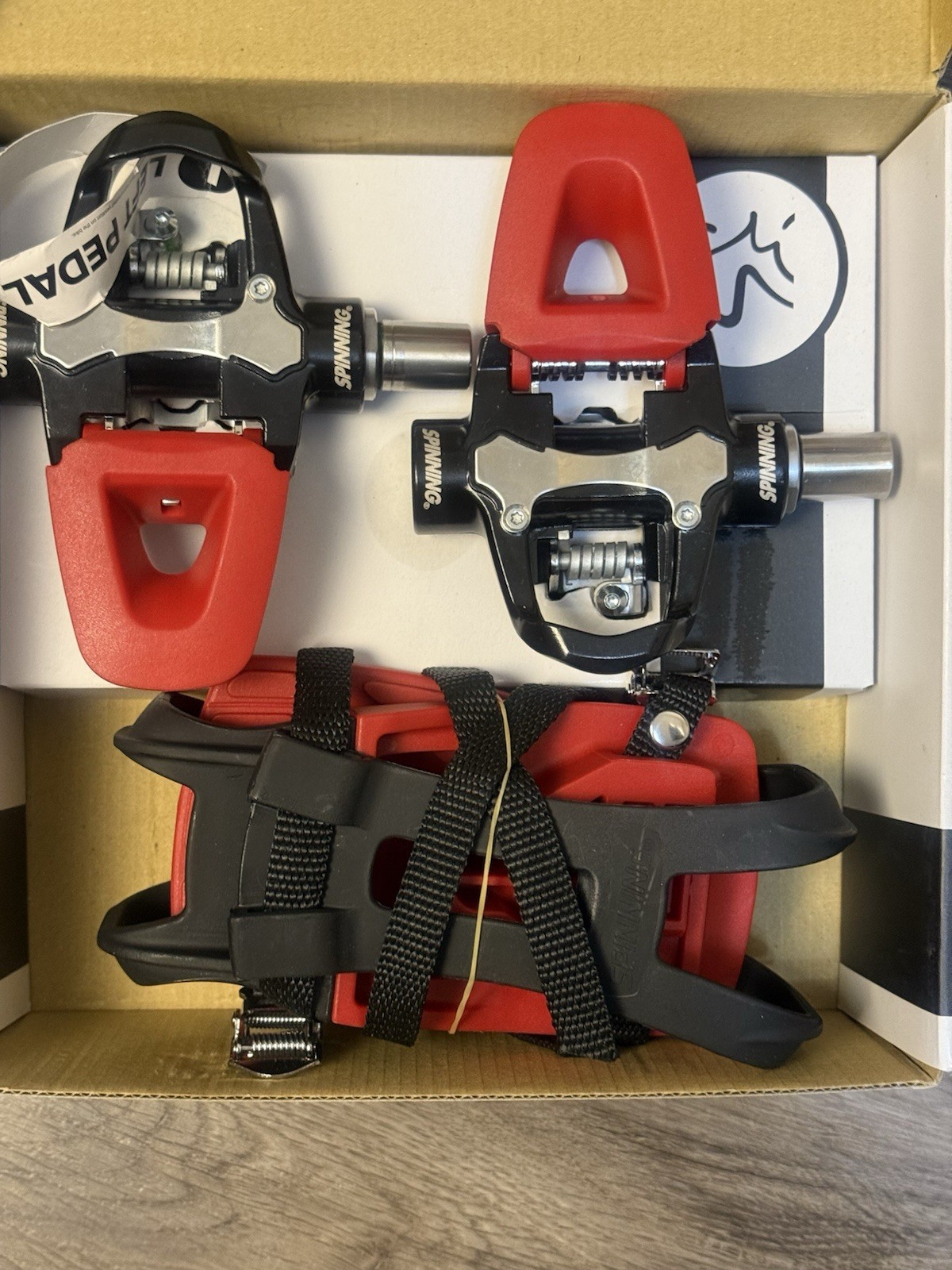 Spinning Trio QR 3 Way Indoor Cycling Pedals/ Quick Release Lever Threadless