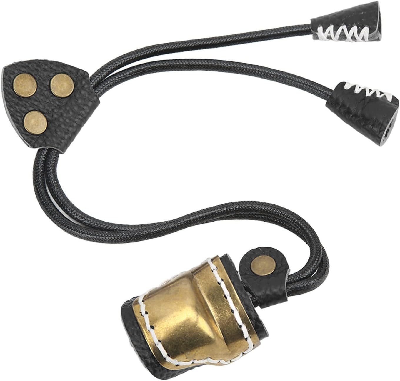 PMZ Cowhide Thumb Archery Ring Finger Protector for Traditional Recurve Bow
