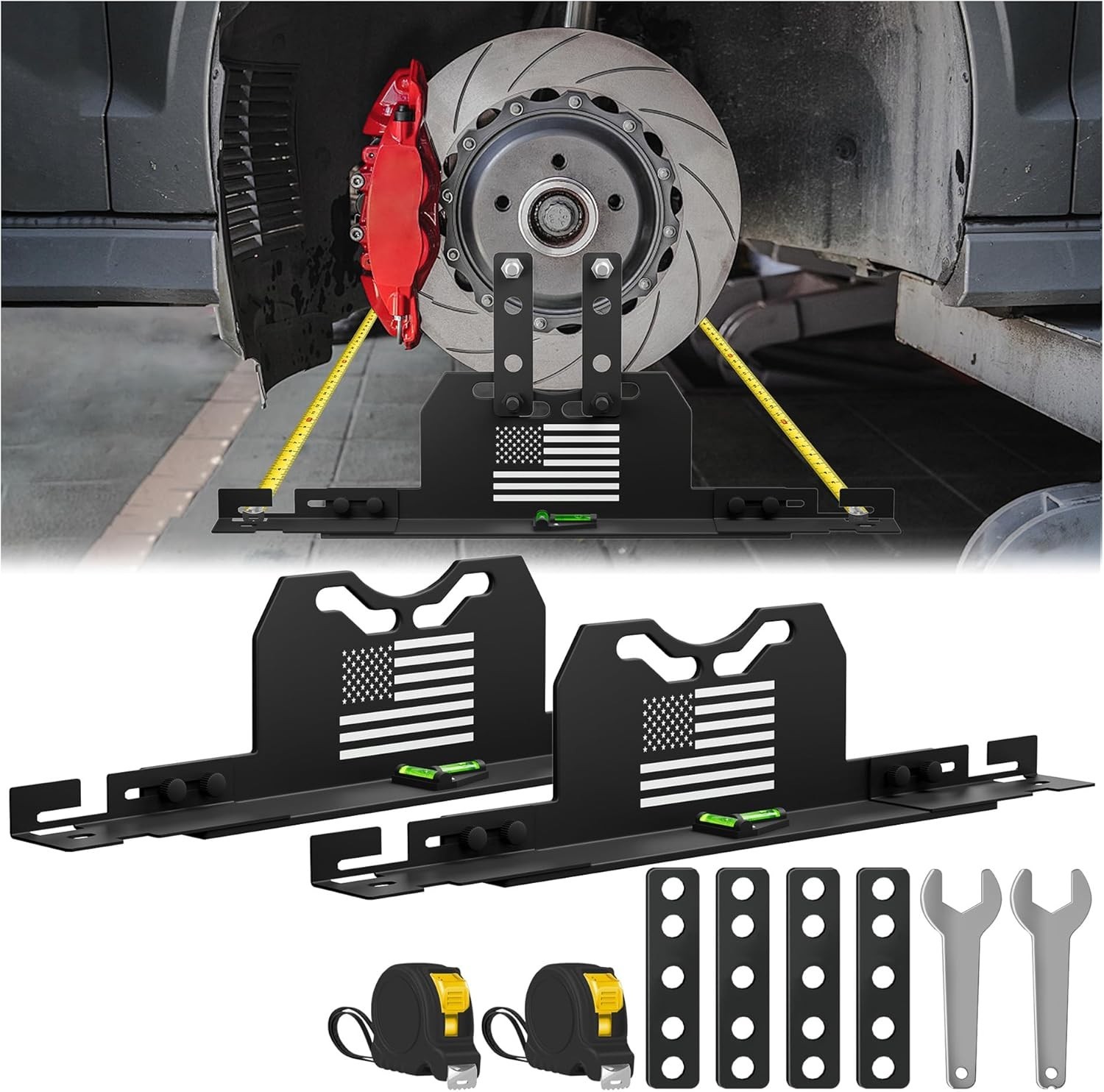 2026 Upgraded Wheel Alignment Tool, 2 PCS Toe Alignment Tool Plates