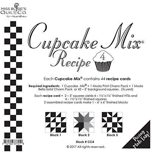Miss Rosie (CC4-1) Miss Rosie (CC4#1) Moda Cupcake Mix Recipe Foundation Paper