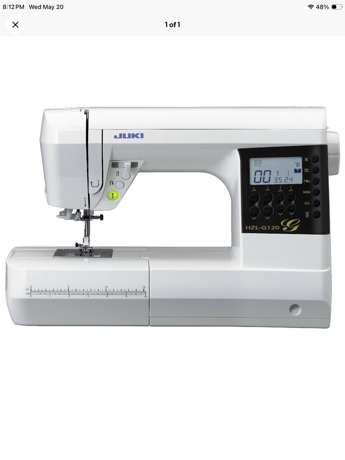 Juki HZL-G220 Computerized Sewing Machine New
