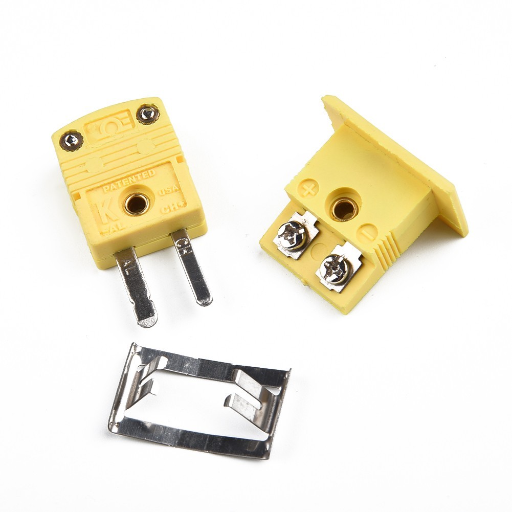 1 Set K Type Thermocouple Miniature-Socket & Panel Mount &Alloy-Plug Connector