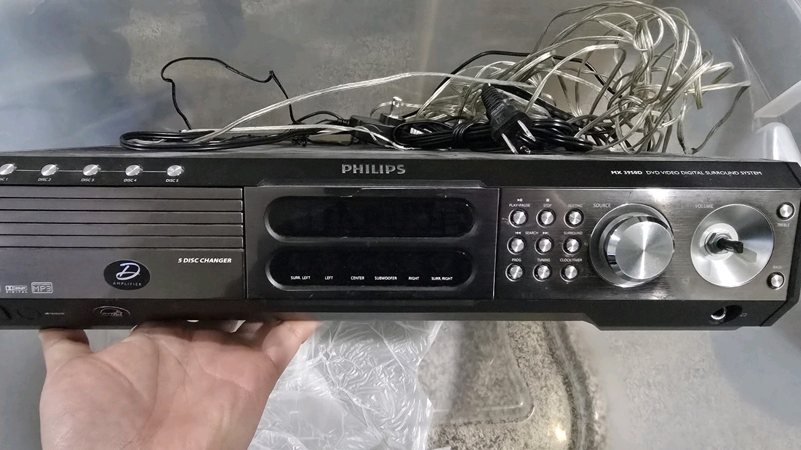 Philips MX3950D/37 5 Disc CD/DVD Home Theater System Receiver 5.1Ch,500W