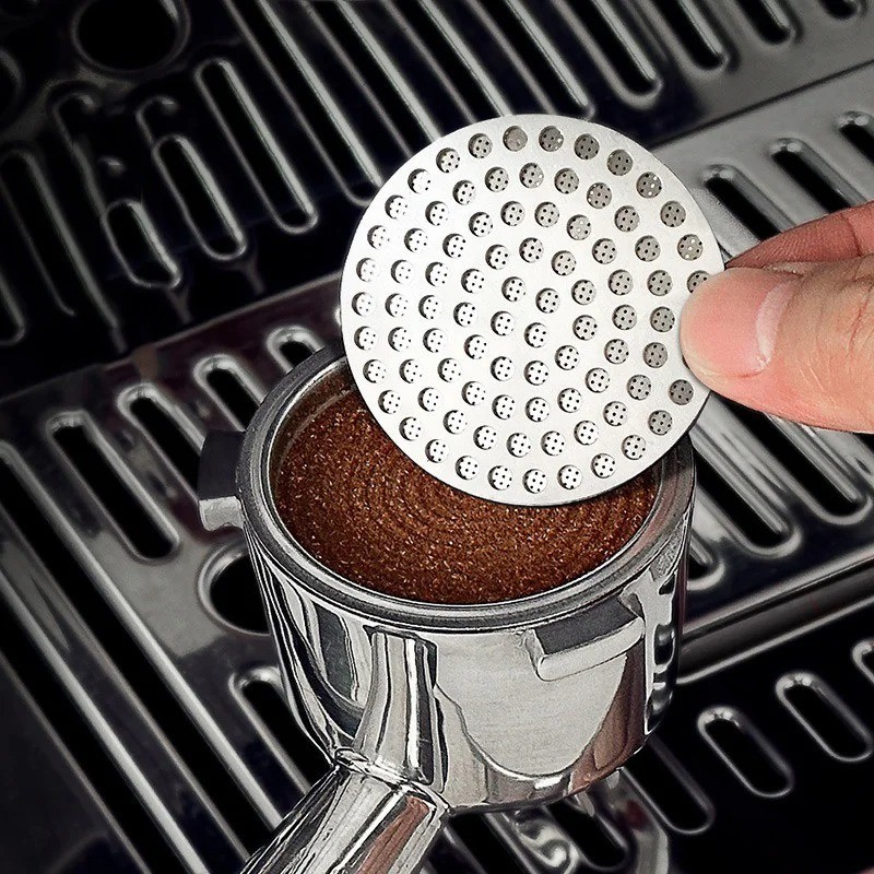 1pc Reusable Coffee Puck Screen 304 Stainless Steel 51/53/58mm Filter - NEW