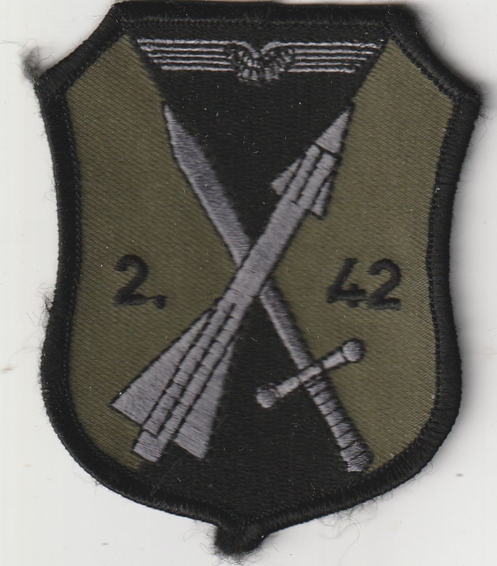 German air force Luftwaffe Anti-Aircraft Missile Sqn 2 Group 42 FlaRakG 2-42