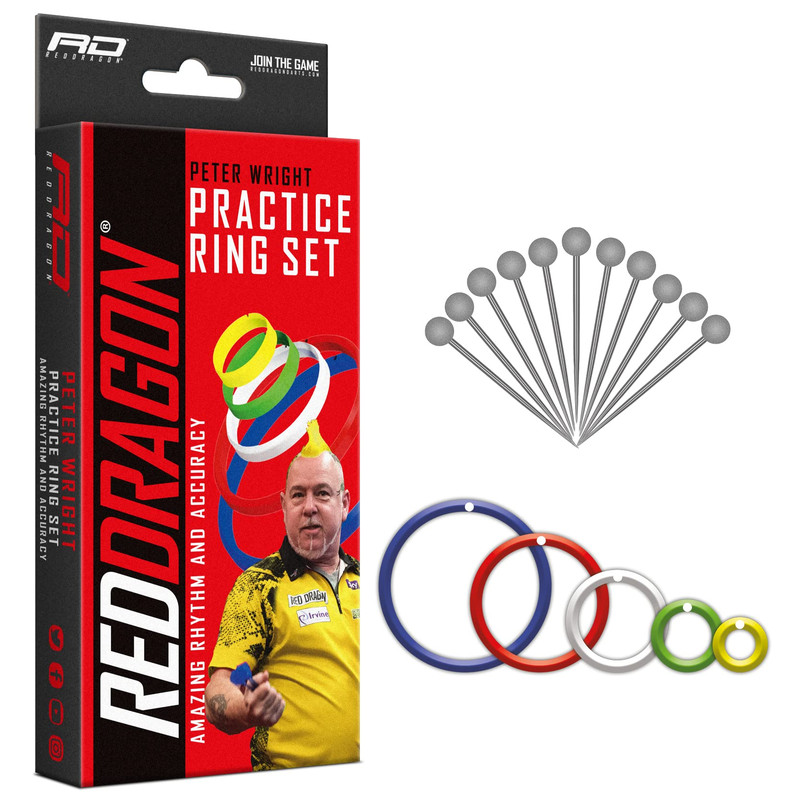 Red Dragon Peter Wright Snakebite Exclusive Official Darts Practice Rings