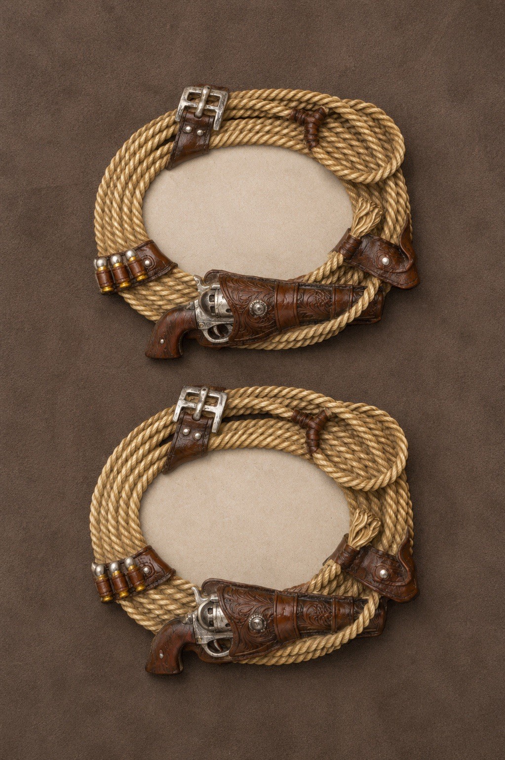 Pair of western picture frames