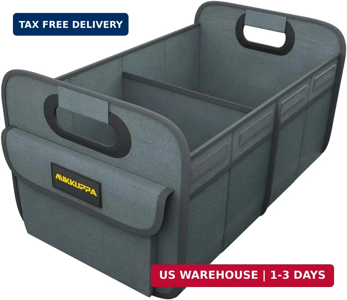 MIKKUPPA Car Trunk Organizer - 70L Collapsible Trunk Organizer for Groceries, Ca