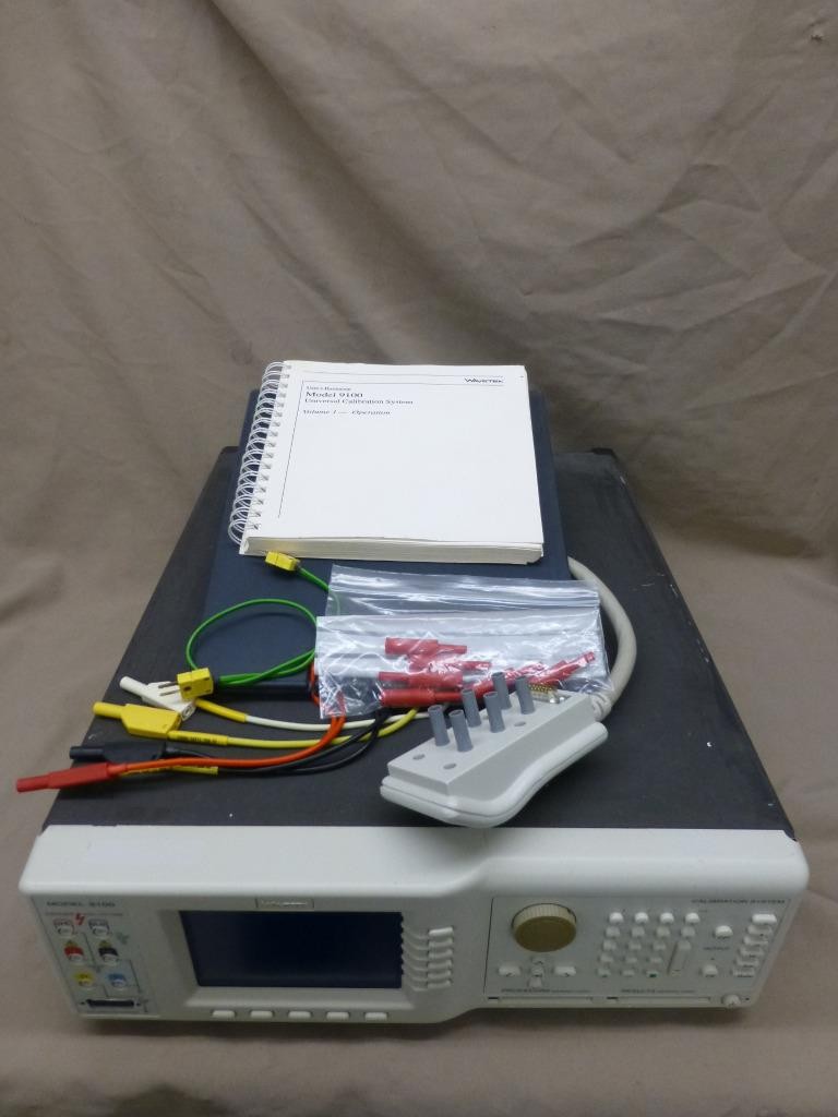 Wavetek 9100 Multifunction Calibrator W/ 250 MHz Scope Cal 9105 Lead Set/Accys