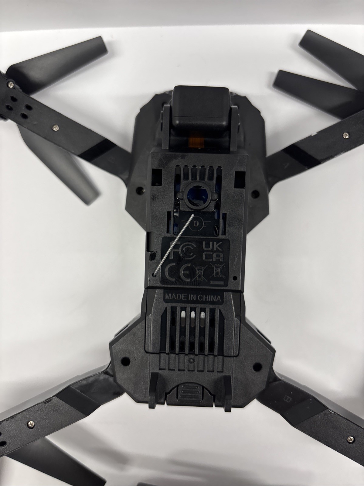 Pro Drone E88 - Black Foldable w/Case, Controller, Single Camera HD 1080P