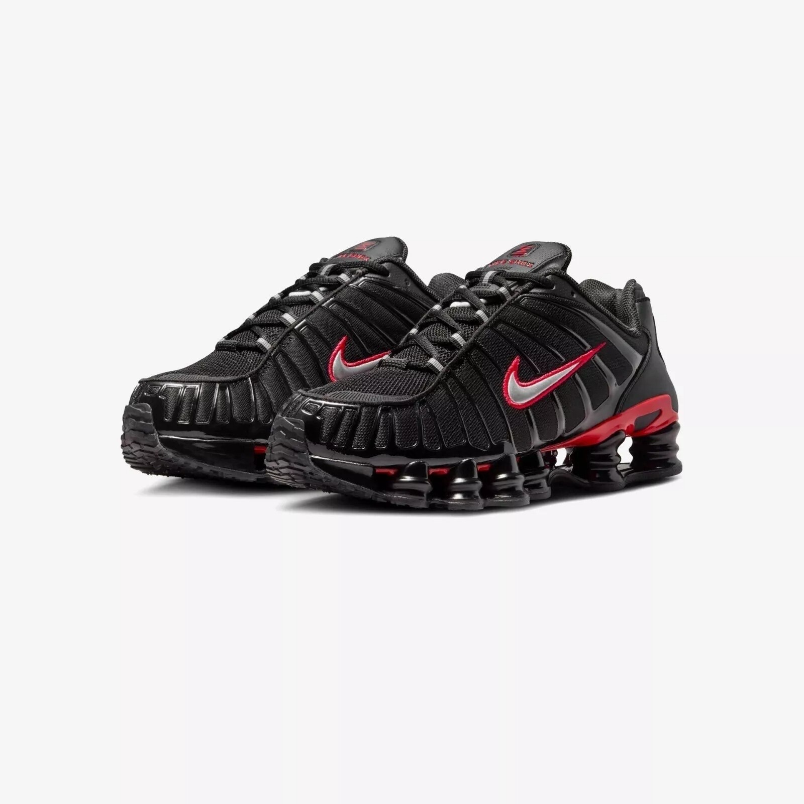 Nike Shox TL Shoes Black College Red Silver CN0151-003 Men's Size 7-12
