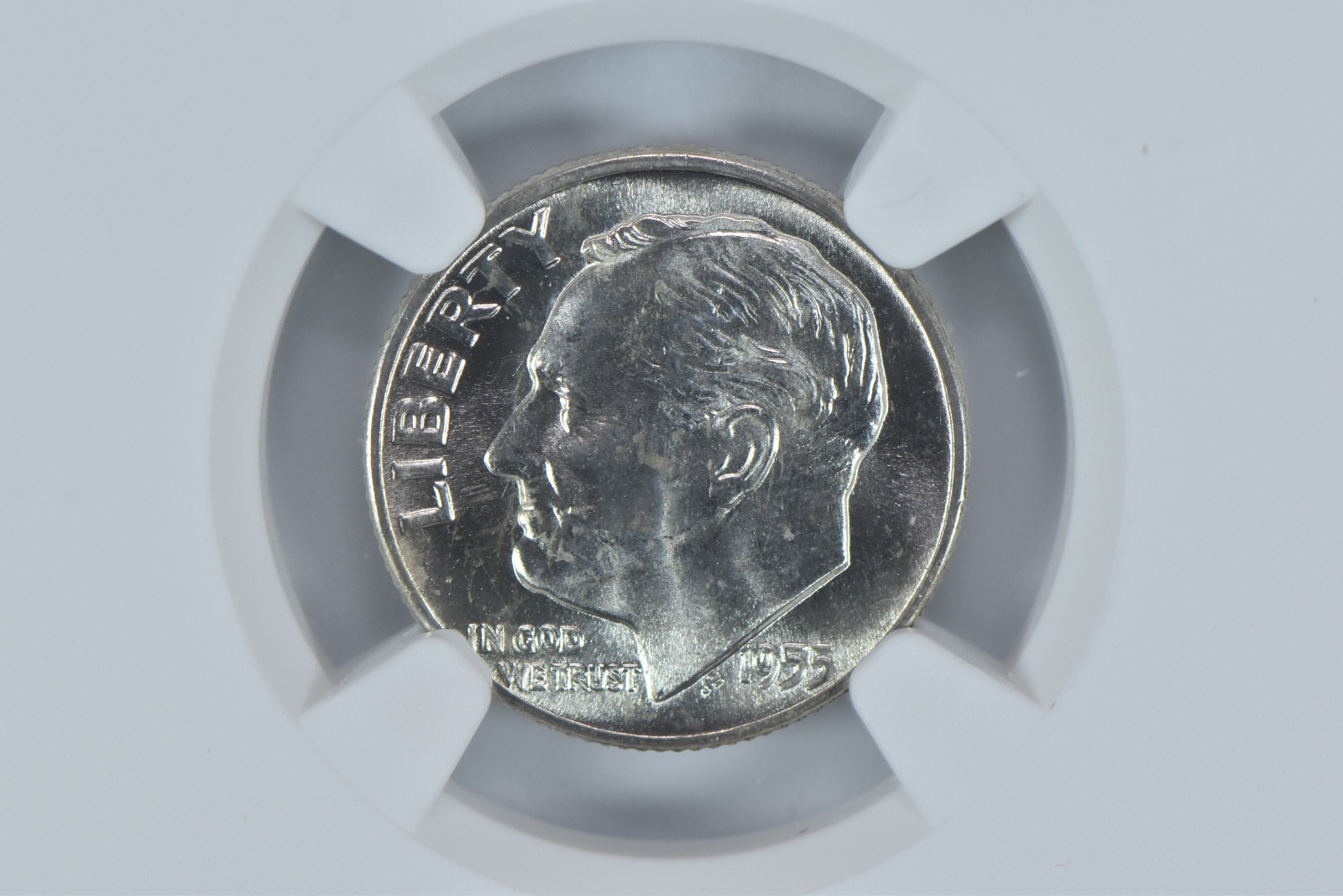 1955-D Roosevelt Dime MS65 FT NGC Special Label