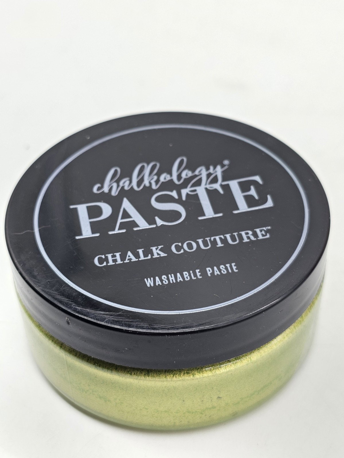 Chalkology Paste Chalk Couture Shimmer Olive Washable Paste 3 fl oz
