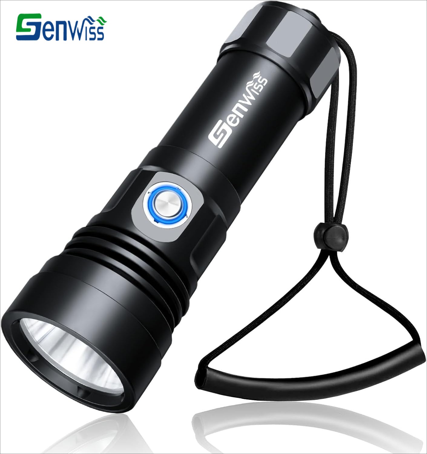 2500LM Scuba Diving Flashlight IPX8Waterproof Professional Underwater Dive Light