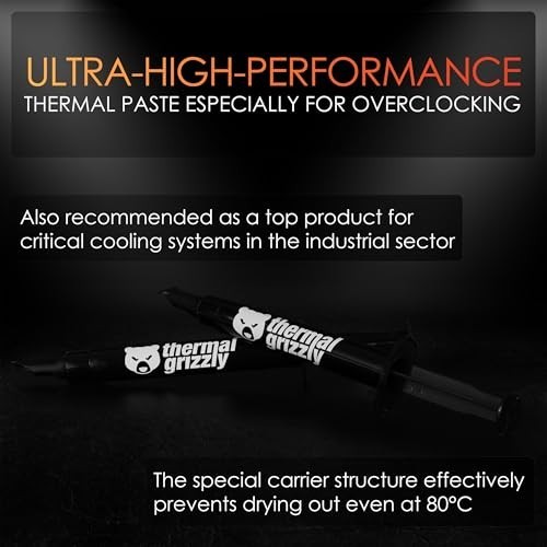 Thermal Grizzly Kryonaut Thermal Paste for CPU GPU Console Overclocking