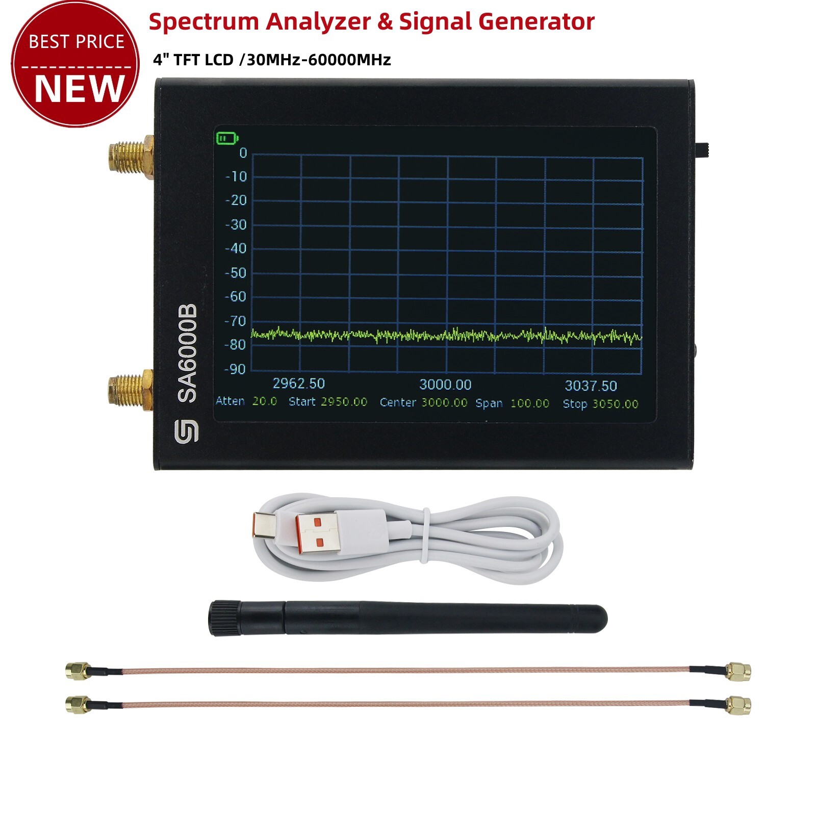 SA6000B 2-in-1 Spectrum Analyzer Signal Generator Used as Mobile Phone RF tops