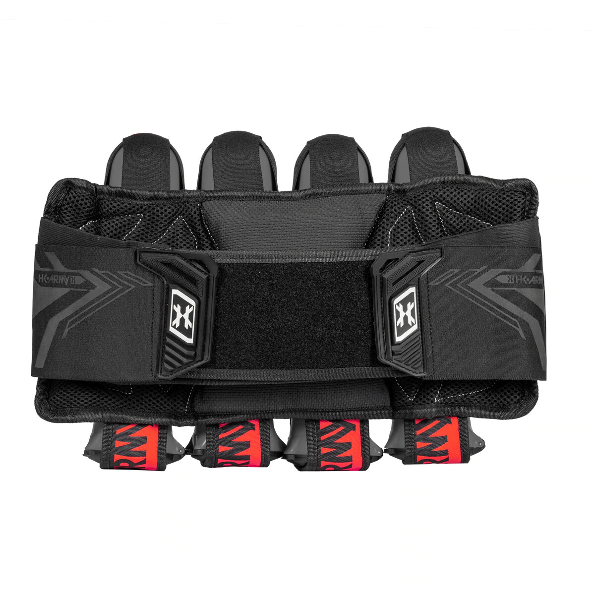 New HK Army Eject 4+3+4 Paintball Pod Harness / Pack - Boost Black/Red