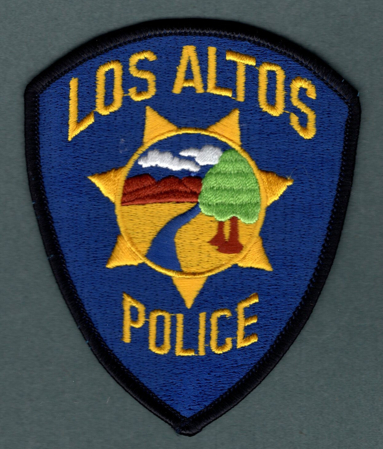Los Altos California Police Patch - Blue Water