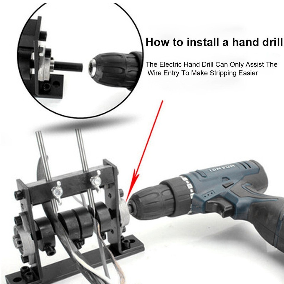 Portable Manual Wire Stripping Machine Scrap Cable Copper Stripper Tool 1mm-30mm