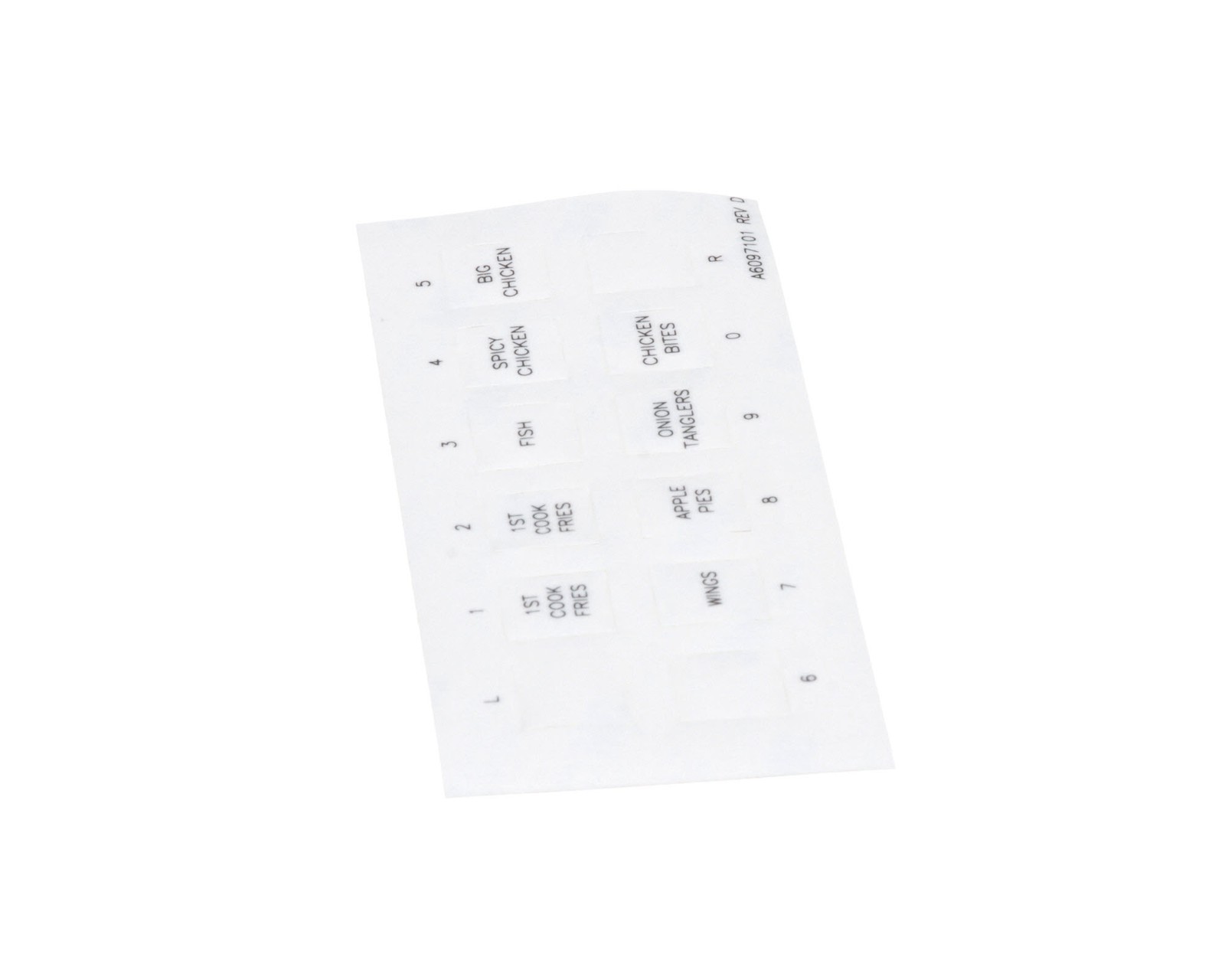Pitco Label,Ssh60W Left Hand Cook A6097101 - Genuine OEM Replacement Part